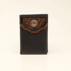 M&F Western Products Nocona Trifold Floral Embossed Wallet