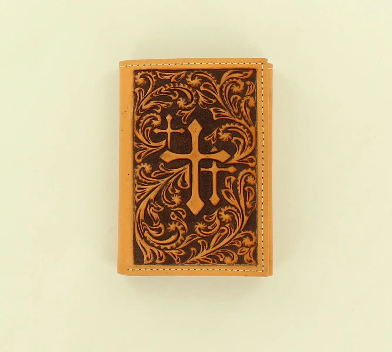 M&F Western Products Nocona Trifold Embossed 3 Cross Wallet
