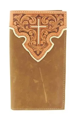 M&F Western Products Nocona Overlay/Inlay Cross Rodeo Wallet