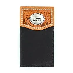 M&F Western Products Nocona Overlay Praying Cross Rodeo Wallet
