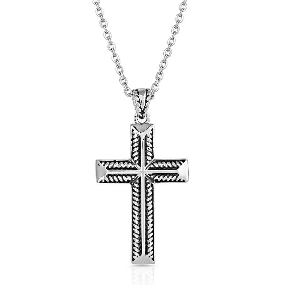 Group Montanta Silversmith Montana Silversmiths Amplified Faith Cross Necklace