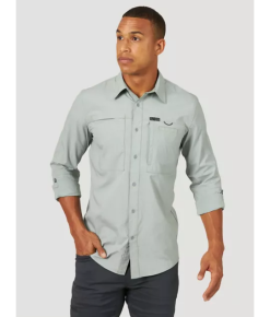 Wrangler VF Jeanswear Wrangler Dark Forest ATG Outdoor Convertible Sleeve Men's Shirt