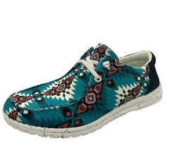 Karman Roper Footwear Roper Aztec Blue Ladies' Hang Loose Lace Up Shoe