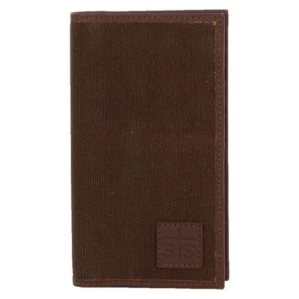 STS-Carroll Companies STS Chocolate Canvas Long Bifold Wallet