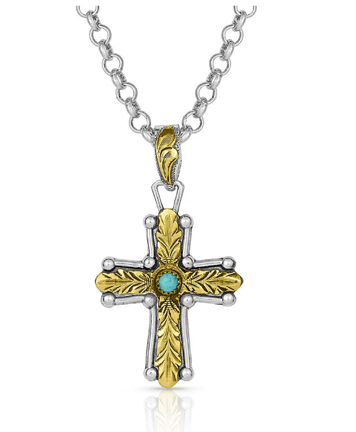 Group Montanta Silversmith Montana Silversmiths At The Center Of Faith Cross Necklace