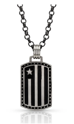 Group Montanta Silversmith Montana Silversmith Independence Day Flag Necklace