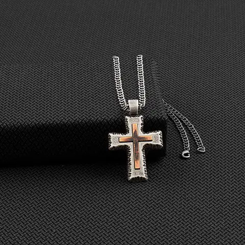 M&F Western Products Twister Men's Cross Necklace