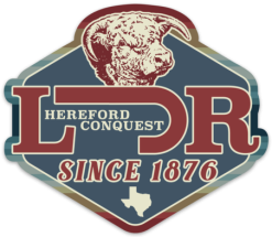 Lazy J Ranchwear In Conquest Sticker