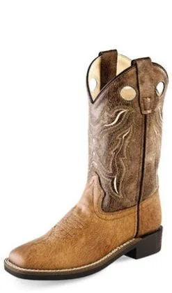 Jama Boots Old West Tan Vintage Children's Boot