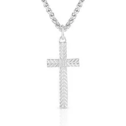 Group Montanta Silversmith Montana Silversmiths Faith's Spirit Warrior Collections Cross Necklace