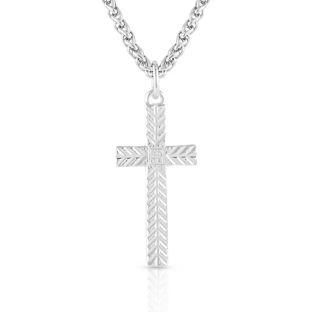 Group Montanta Silversmith Montana Silversmiths Faith's Spirit Warrior Collections Cross Necklace