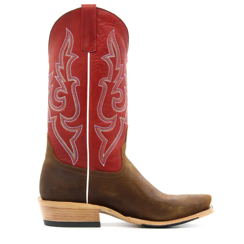 HorsePower Boots Horsepower Top Hand Tan Roughout Men's Boot - Image 3