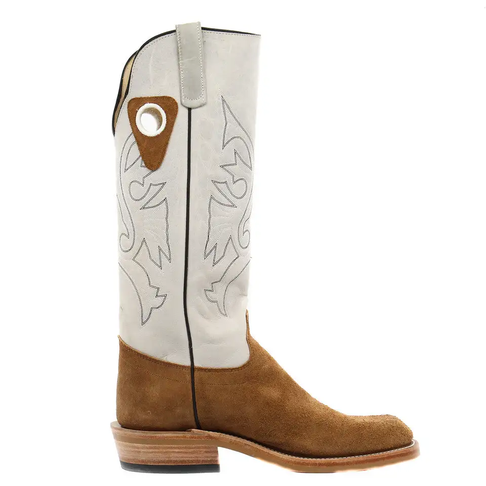 Olathe Exclusive Chestnut Blackhawk Roughout Men's Boot - Image 2