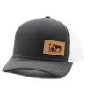 Dally Up Praying Cowboy Leather Patch Cap