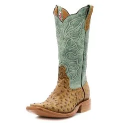 Rios Of Mercedes Exclusive Terra Vintage Full Quill Ostrich Men's Boot