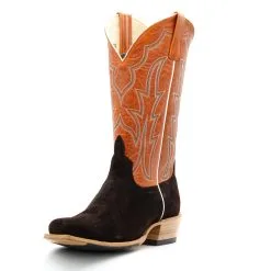 HorsePower Boots Horse Power Top Hand Chocolate Roughout Men's Boot