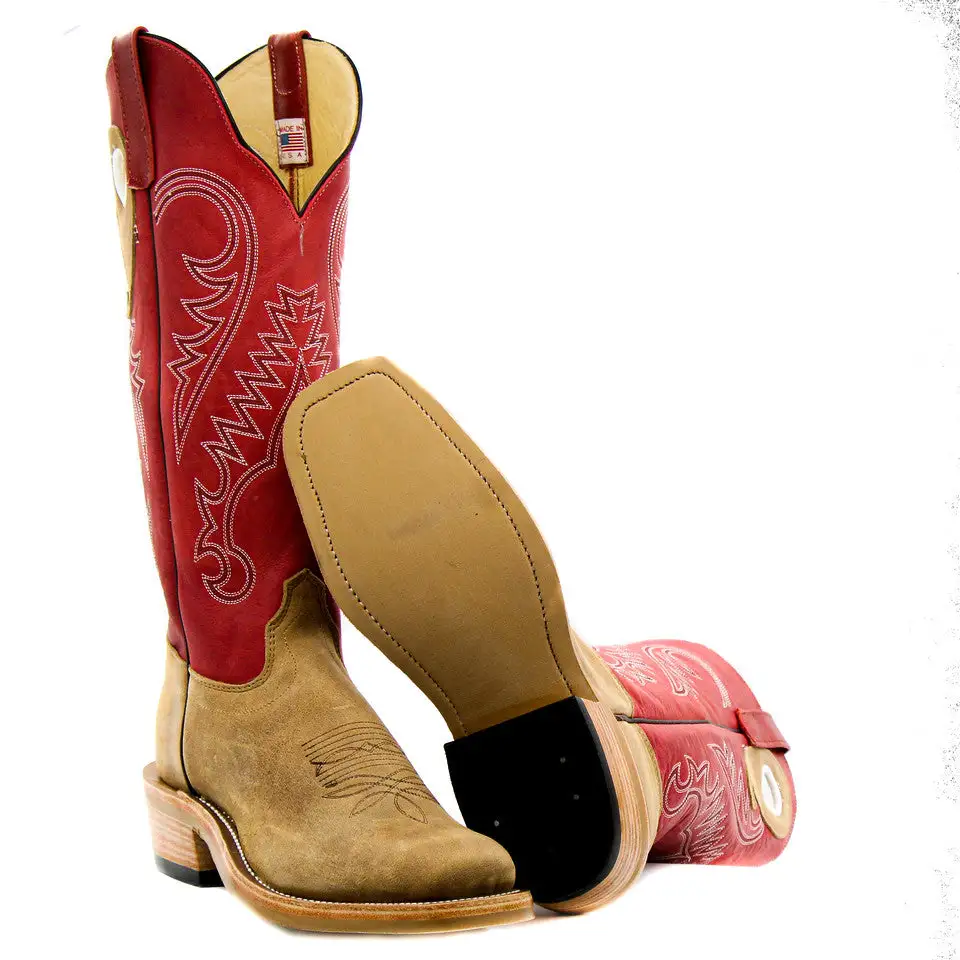 Olathe Exclusive Sand Elk Butt Men's Boot - Image 4