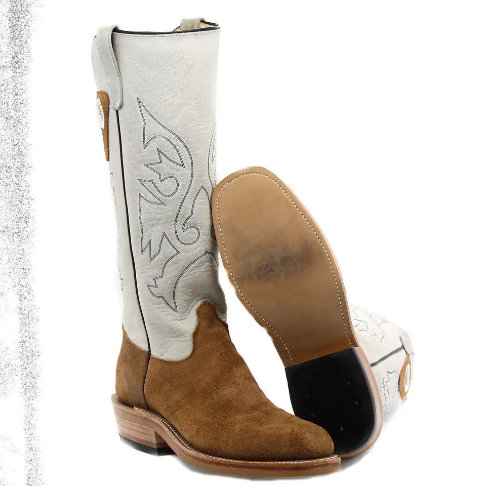 Olathe Exclusive Chestnut Blackhawk Roughout Men's Boot - Image 3