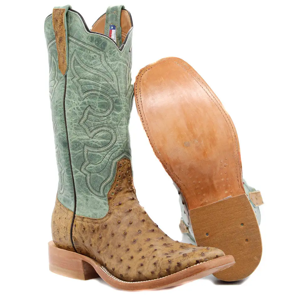 Rios Of Mercedes Exclusive Terra Vintage Full Quill Ostrich Men's Boot - Image 6