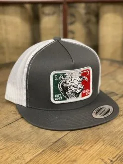 Lazy J Ranchwear Mexico Bull Patch Cap