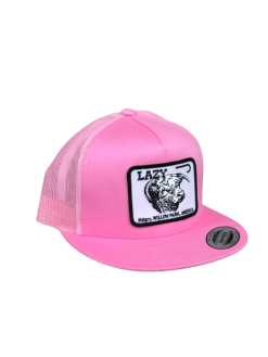 LAZY J RANCHWEAR Lazy J Ranch Wear Pink & Pink 4" Cattle Headquarters Cap