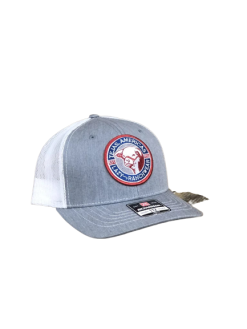 LAZY J RANCHWEAR Lazy J Ranch Wear Youth Heather & White 3.5" Tejas Americas Patch Cap