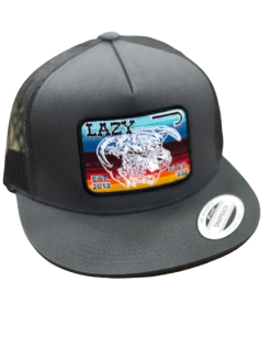 LAZY J RANCHWEAR Lazy J Ranch Wear Grey & Grey 4" Serape Elevation Patch Cap