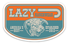 LAZY J RANCHWEAR Lazy J Sticker