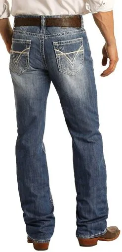 Panhandle Western Wear Rock & Roll Relaxed Fit Straight Leg Men's Jean