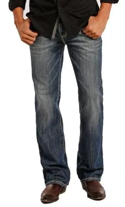 Panhandle Western Wear Rock & Roll Relaxed Fit Straight Leg Men's Jean