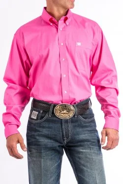 Cinch-Rocky Mountain Clothing Company Cinch Pink Classic Fit Men's Shirt