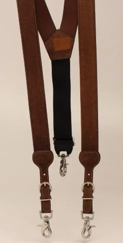 M&F Western Products Nocona Basketweave Suspenders