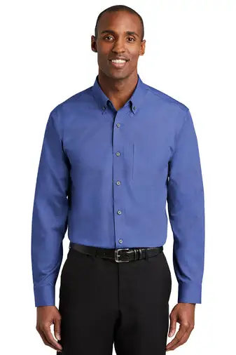 Red House Mediterranean Blue Nailhead Non-Iron Men's Shirt