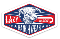 LAZY J RANCHWEAR Lazy J Wide Diamond Sticker