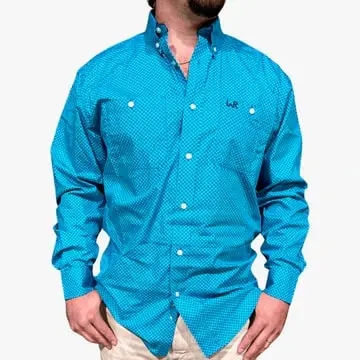 Whiskey Bent Hat Co. Whiskey Ranch Men's Long Sleeve Button Up